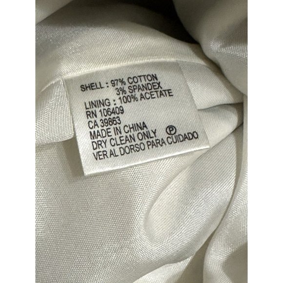 Antonio Melani Olive & White Zebra Animal Print Dress Short Sleeve Knee Length 0 - Picture 5 of 6